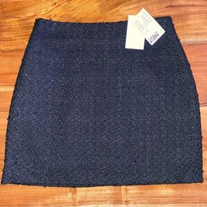 H&M Elegant Black Tweed Skirt NWT- Size 4